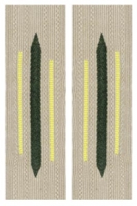Bevo Army Collar Tabs - Signals