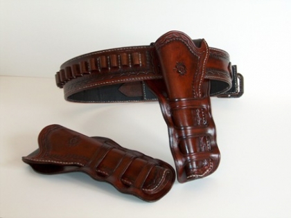 LEATHER BELT AND  HOLSTER